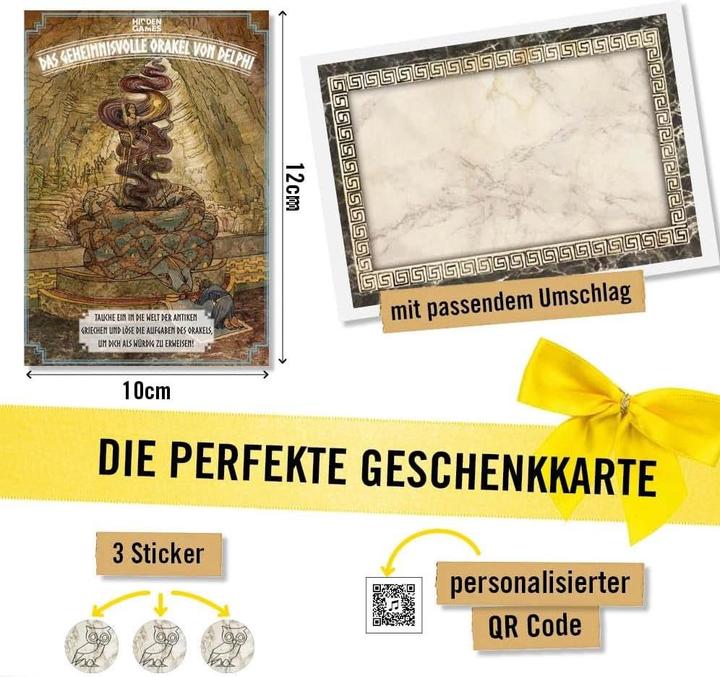 Actual product image Hidden Games The mysterious oracle of Delphi - puzzle card (German, 1 Players)