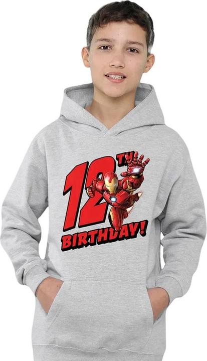 Produktbild Kapuzenpullover meliert 12er Geburstag (128)
