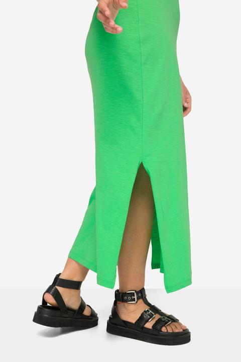 Actual product image Angel of Style Half-Sleeve Side Slit Crew Neck Jersey Maxi Dress (56)