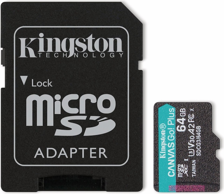Kingston Canvas Go Plus (64 GB, microSDXC, U3, UHS-I)