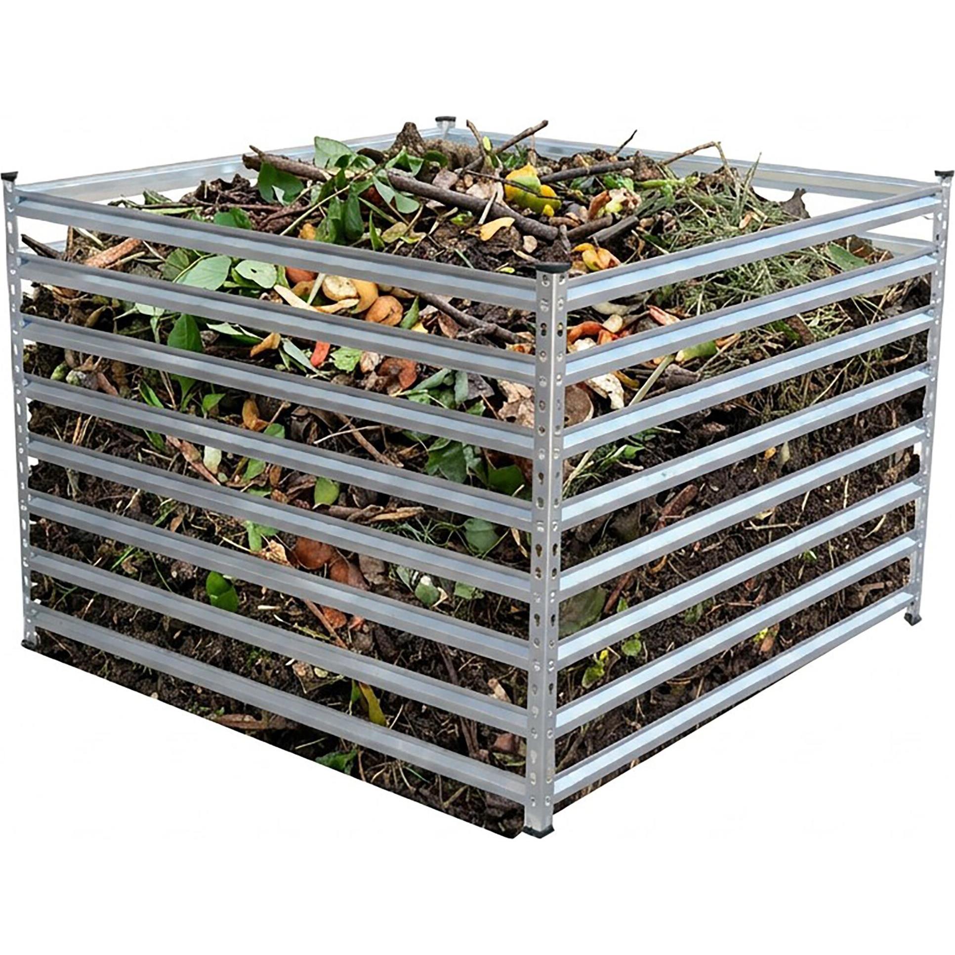 Relaxdays, Compostiera + sacco da giardino, compost (900 l)