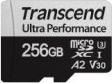 Actual product image Transcend SD microSD Card SDXC USD340S w/Adapter (256 GB, microSDXC, U3, UHS-I)