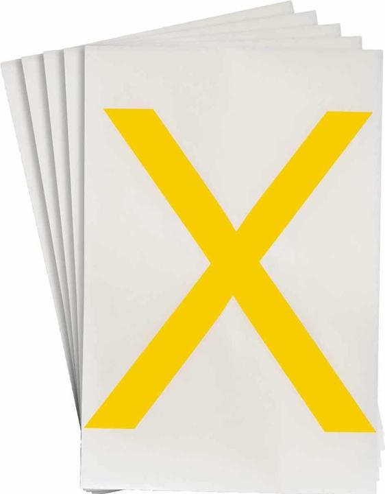 Immagine prodotto Brady Etichette ToughStripe con numeri e lettere, giallo