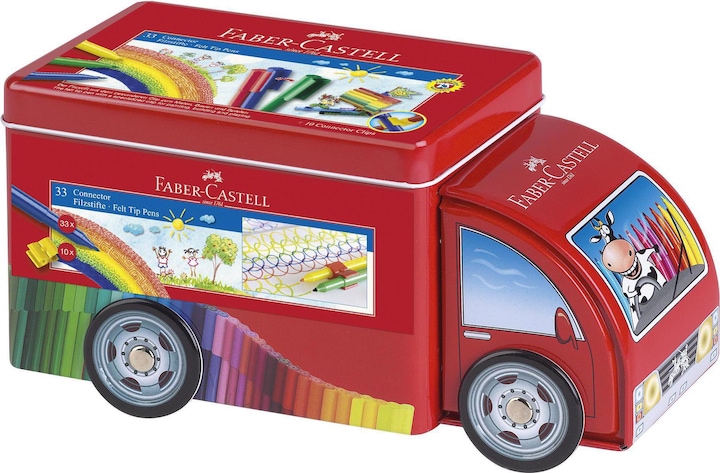 Immagine prodotto Faber-Castell Penna con punta in feltro Connettore (Multicolore, 33 x)