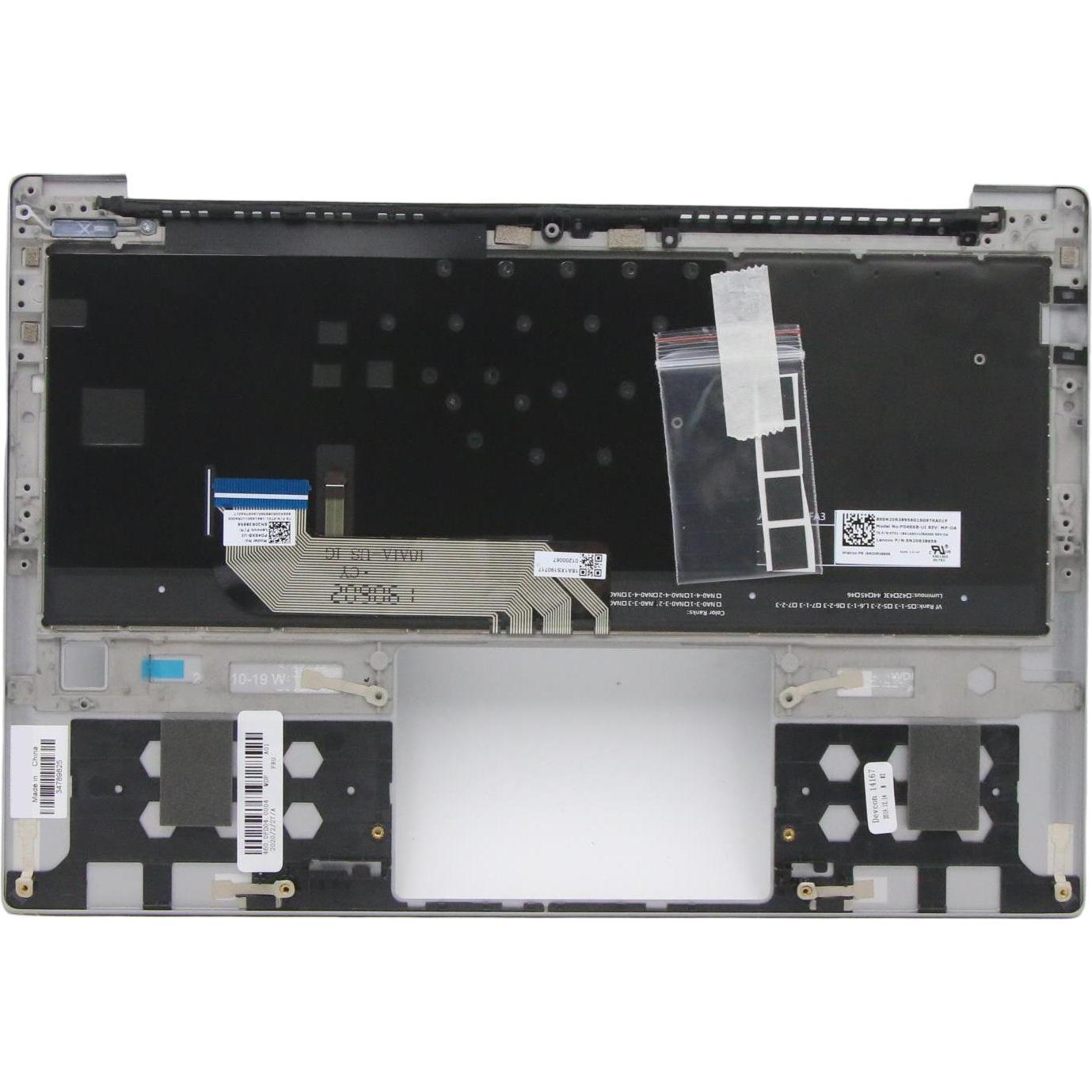 Lenovo C Cover W/Keyboard Nordic, Notebook Ersatzteile, Silber