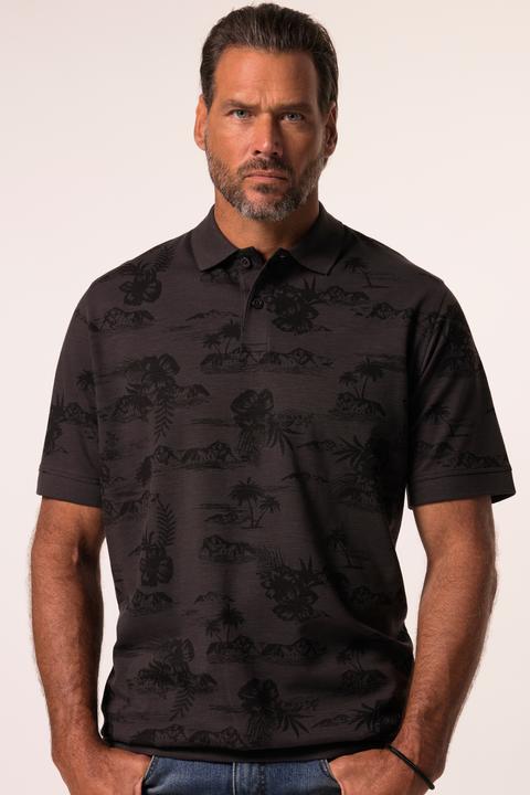 Produktbild JP1880 JP 1880 Poloshirt, Bauchfit, Halbarm, Piqué, Alloverprint, XXL bis 8 XL (8XL)
