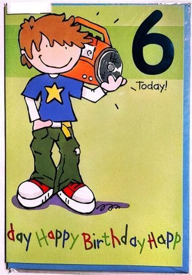 Produktbild Generic Geburtstagskarte 6 Today! Karton