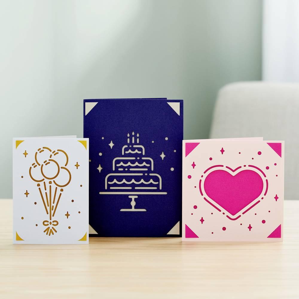 Thumbnail - Cricut Insert Cards Glitz & Glam R10 8,9cm x 12,4cm 42-pack (P)