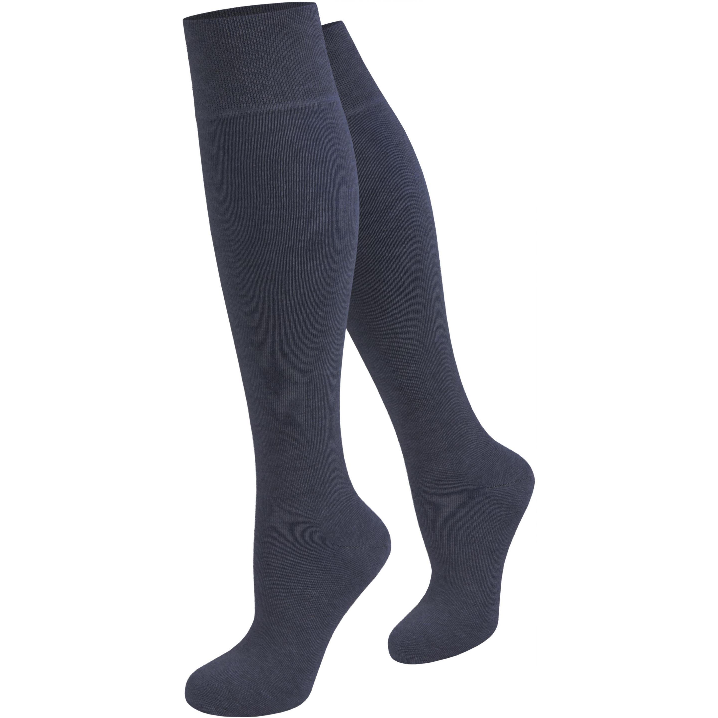 Thumbnail - Normani, Herren, Socken, 3 Paar Business-Kniestrümpfe aus Baumwolle, Blau, (3er Pack, 43 - 46)
