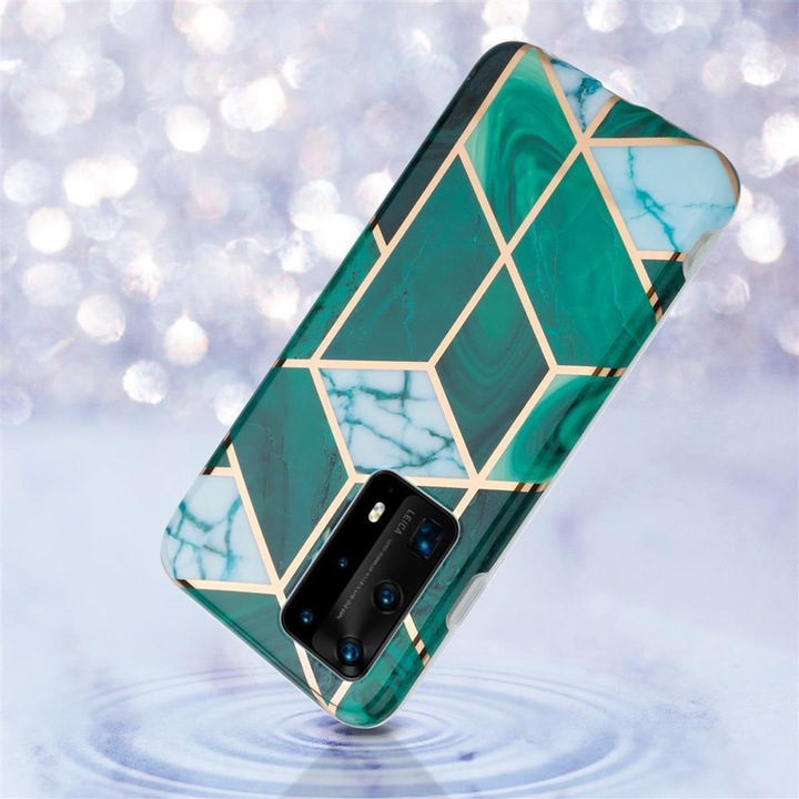 Produktbild Cadorabo IMD TPU Bunter Marmor Cover (Huawei P40)