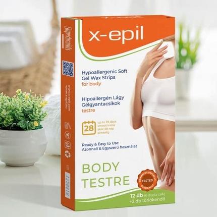 Produktbild X-epil Soft Gel Wax Strips Hypoallergenic Hair Removal Solution 12 Count