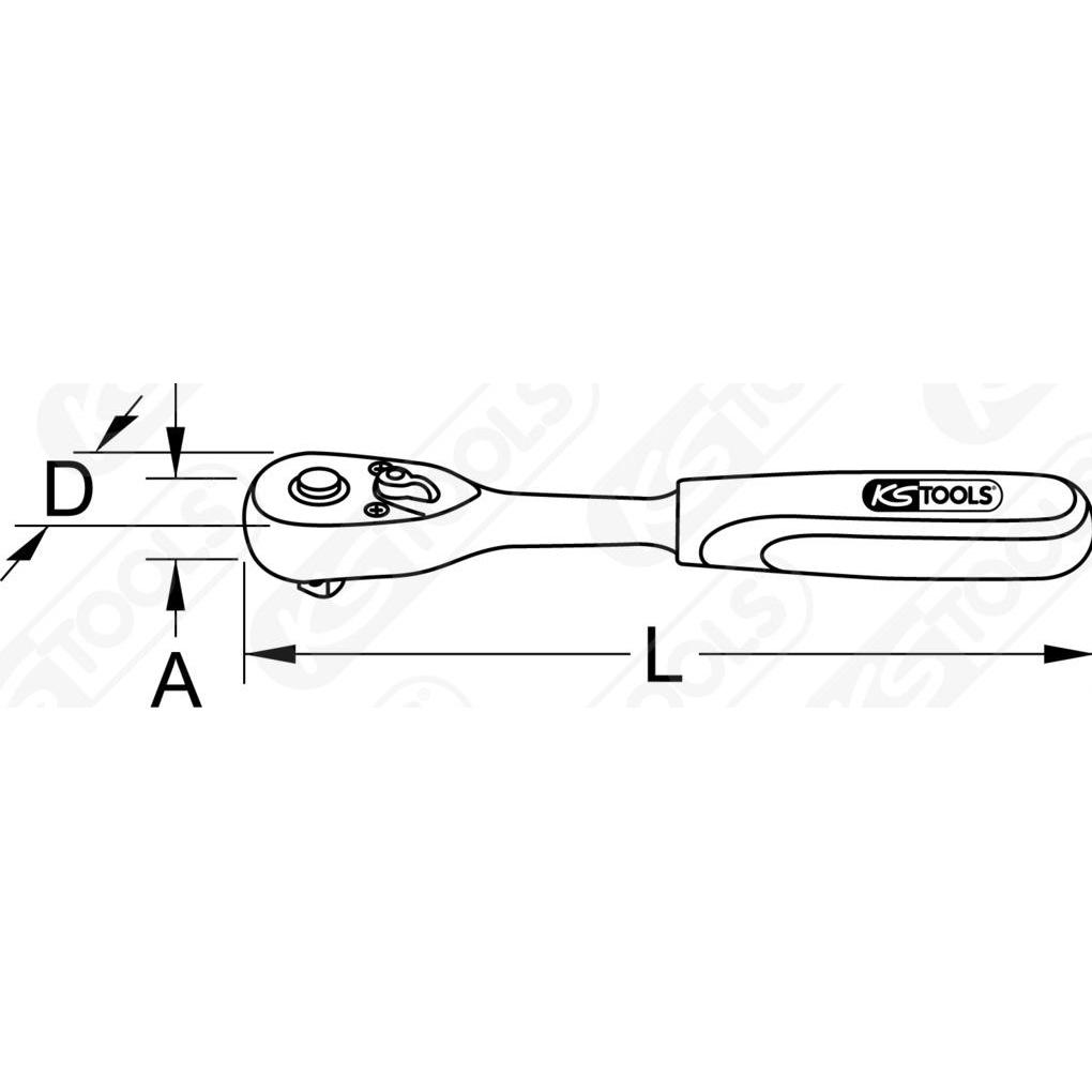 Thumbnail - KS Tools, Ratsche, 920.3890 (3/8")