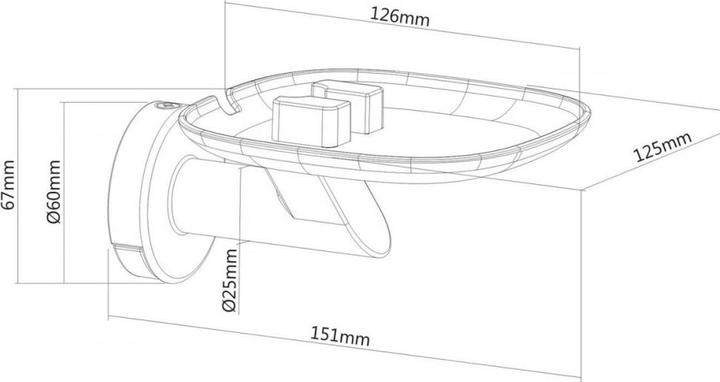 Immagine prodotto Maclean MC-840 supporto per altoparlanti a parete Nero (1 pz., Installazione a parete, Non mobile)