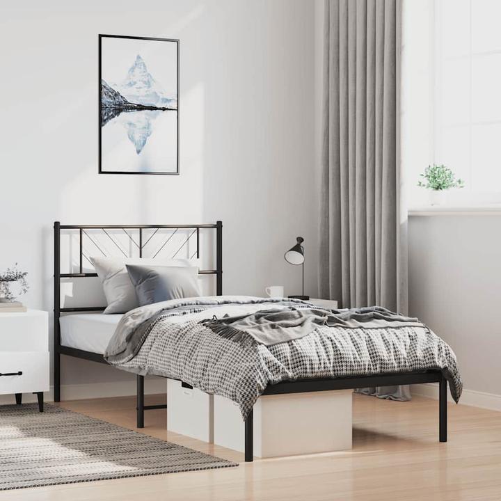 Produktbild vidaXL Metall Bettgestell (100 x 190 cm)