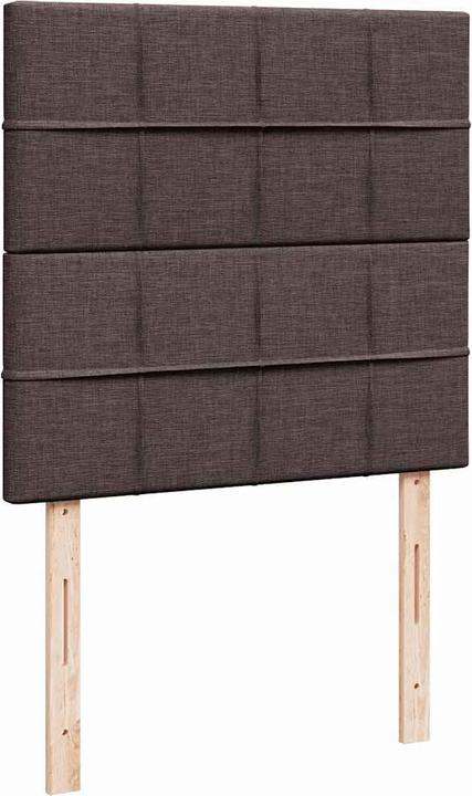 Produktbild VidaXL Boxspringbett Polsterbett Bett mit Matratze Dunkelbraun 80x200cm Stoff (80 x 200 cm)