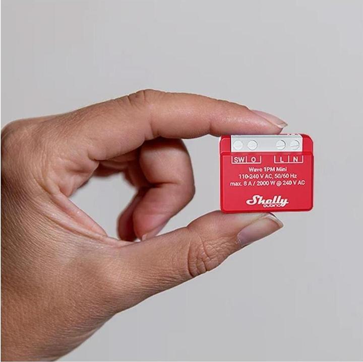 Actual product image Shelly Qubino Wave 1PM Mini (Switch actuator)