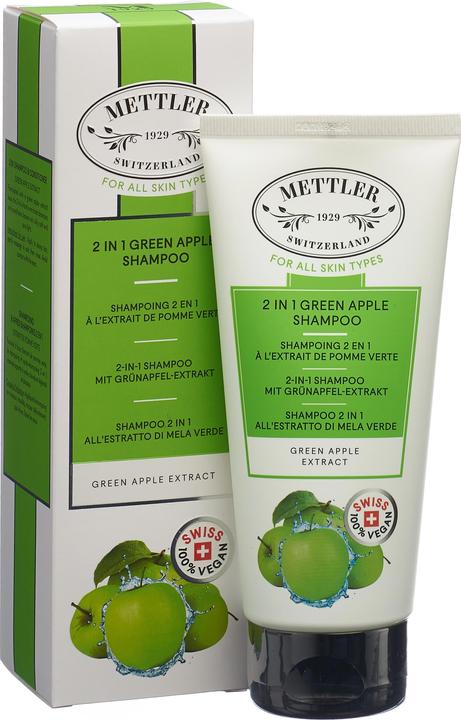 Actual product image Mettler1929 2-In-1 Shampoo with Green Apple Extract (200 ml, Liquid shampoo)