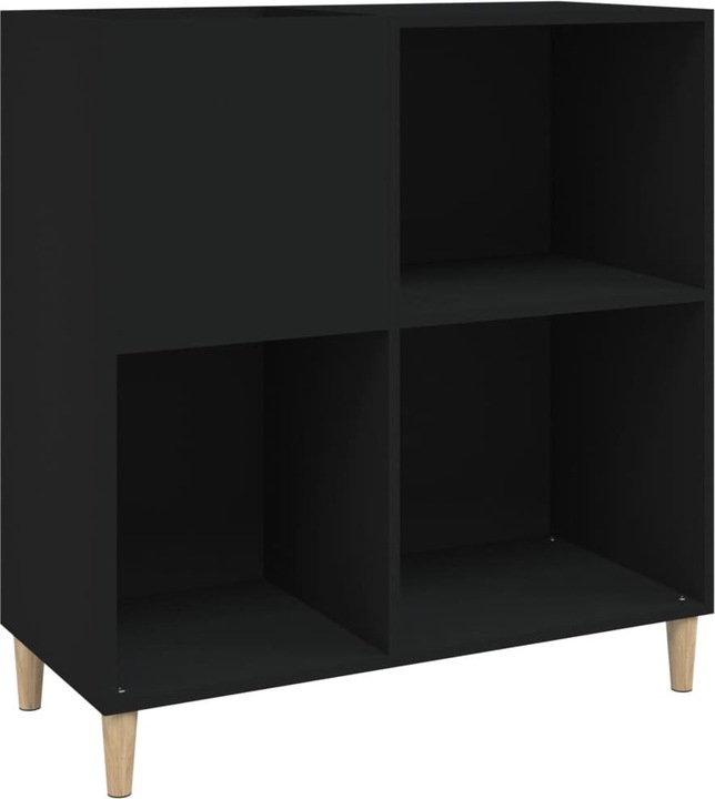Produktbild VidaXL Plattenschrank Schwarz 84,5x38x89 cm Holzwerkstoff