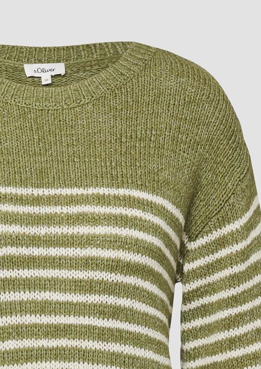 Produktbild s.Oliver Relaxed Fit Strickpullover aus hochwertigem Baumwollmix (48)
