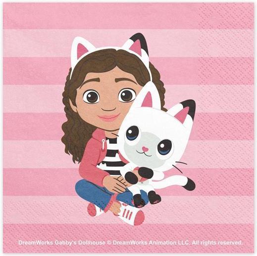 Immagine prodotto Partydeco Servietten Gabbys Dollhouse (20 pz., 33 x 33 cm)