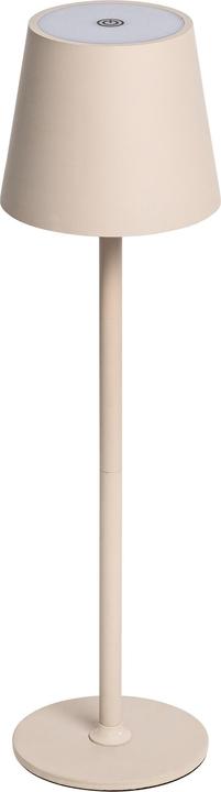 Produktbild Idena LED Tischleuchte Touch Metall beige 11x24/38cm Akku USB dimmbar 3 Modi Innen und Aussen