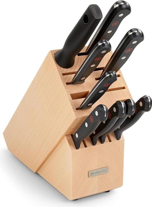Wüsthof Gourmet - 9-teilige Messerblock-Set mit Wetzstab
