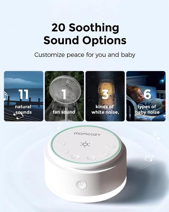 Image du produit Momcozy Portable Baby Sound Machine (Babyphone Audio)