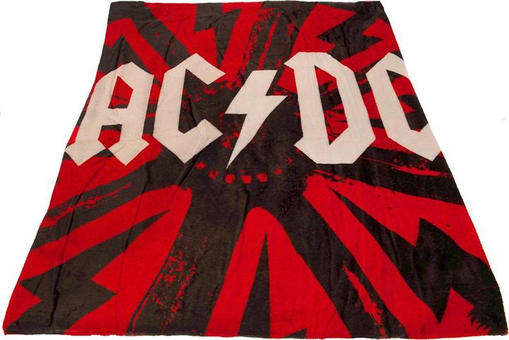 Actual product image AC/DC Premium Coral Fleece Blanket (200 x 150 cm)