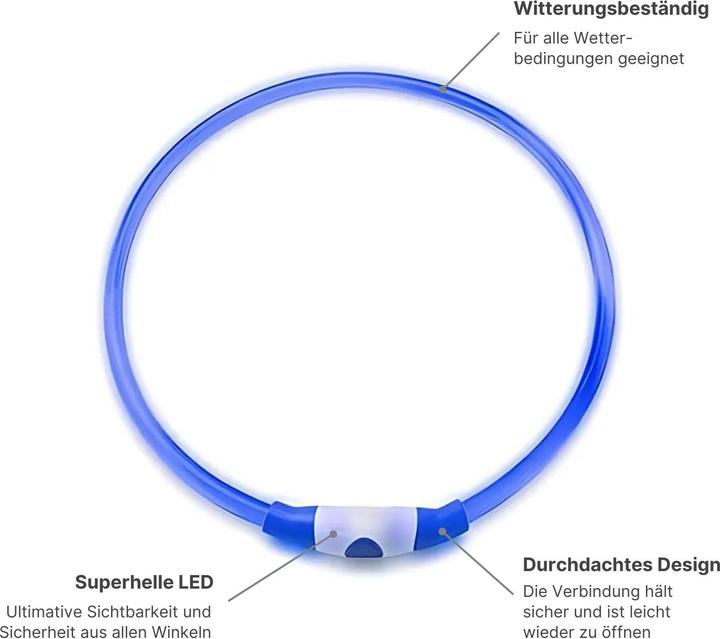 Actual product image Hermex LED safety dog collar Dog collar Light-up collar Tube collar (Dog, General)