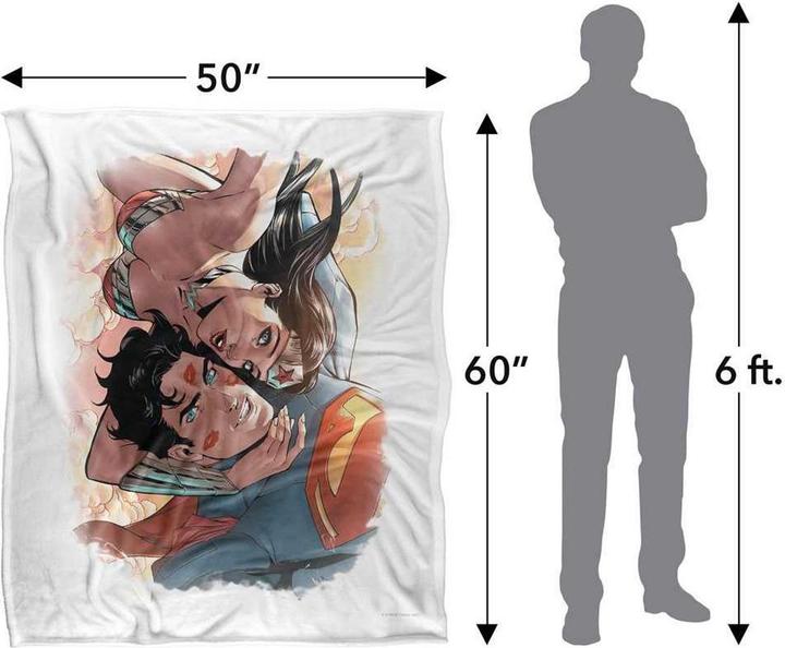 Image du produit Superman - Couverture motif/style Inséparables (152 x 127 cm)