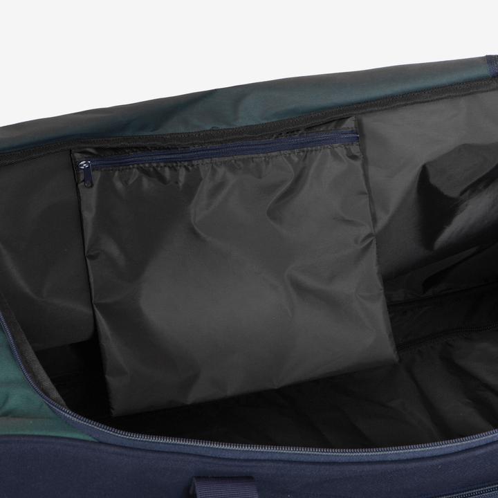 Produktbild Fouganza Transporttasche mit Rollen Trolley Reitzubehör 80 L grün/blau
