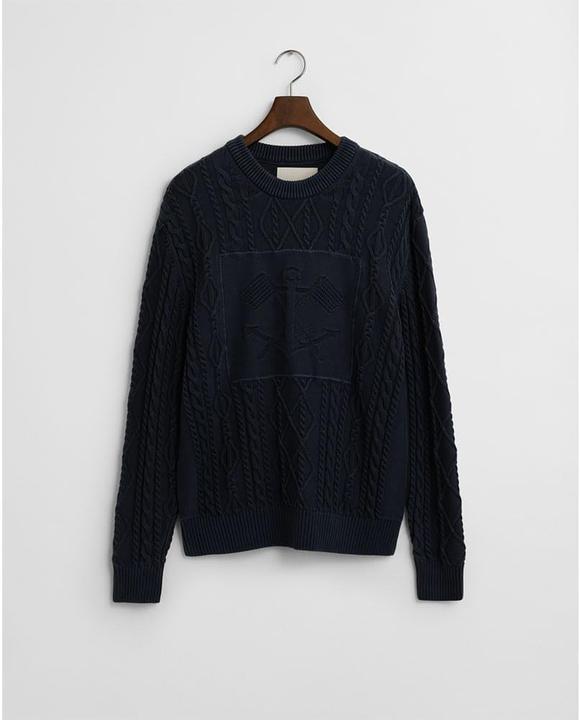 Image du produit GANT CABLE C-NECK, evening blue, XXL (XXL)
