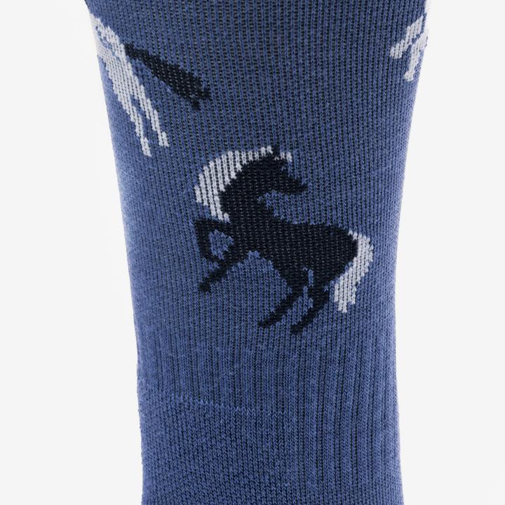 Produktbild Fouganza Reitsocken SKS 500 Kinder 2er-Pack blau (35 - 38)