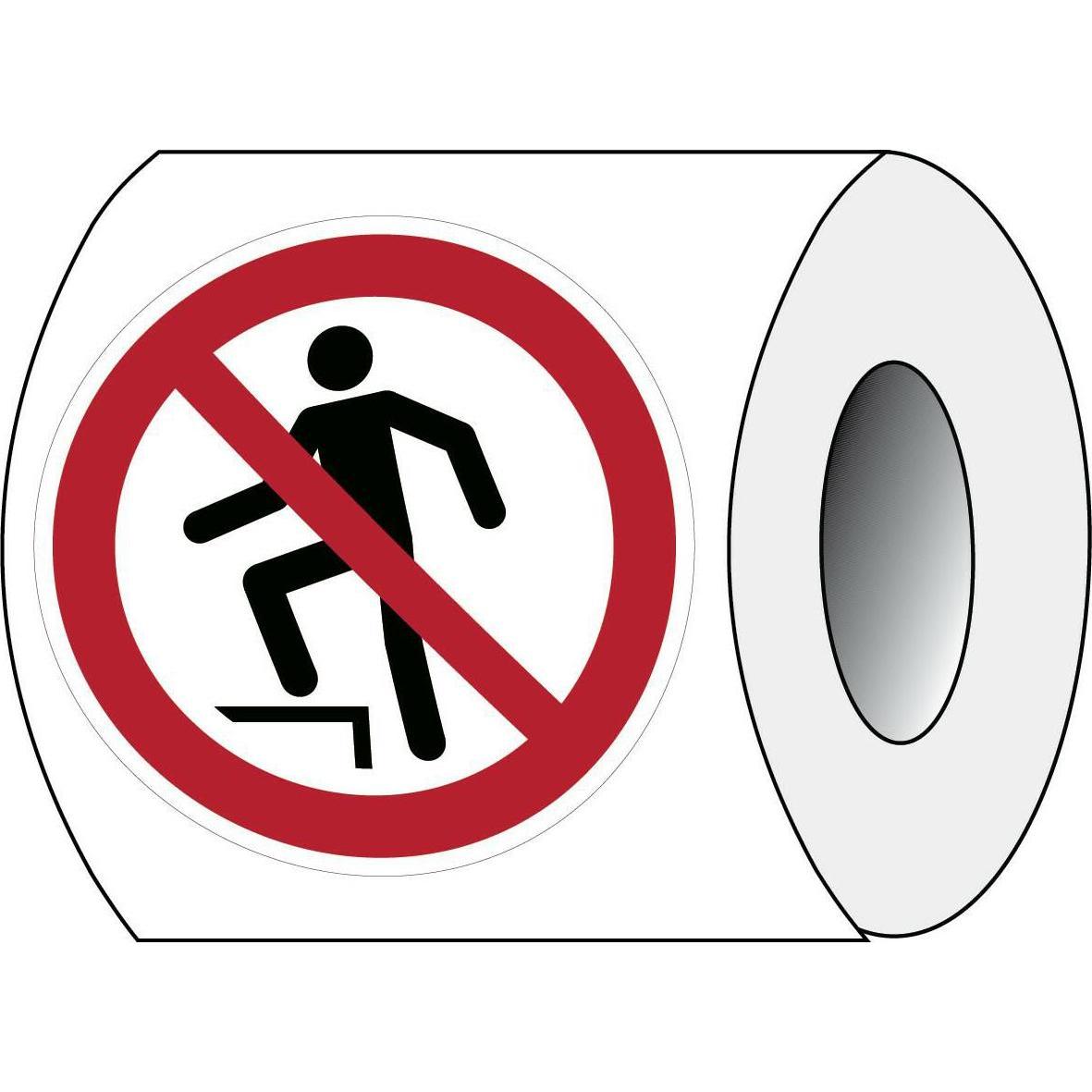 Brady, Etiketten, ISO 7010 PIC P019 B-7541 ISO Sicherheitskennzeichnung - Betreten verboten Laminierter Pol
