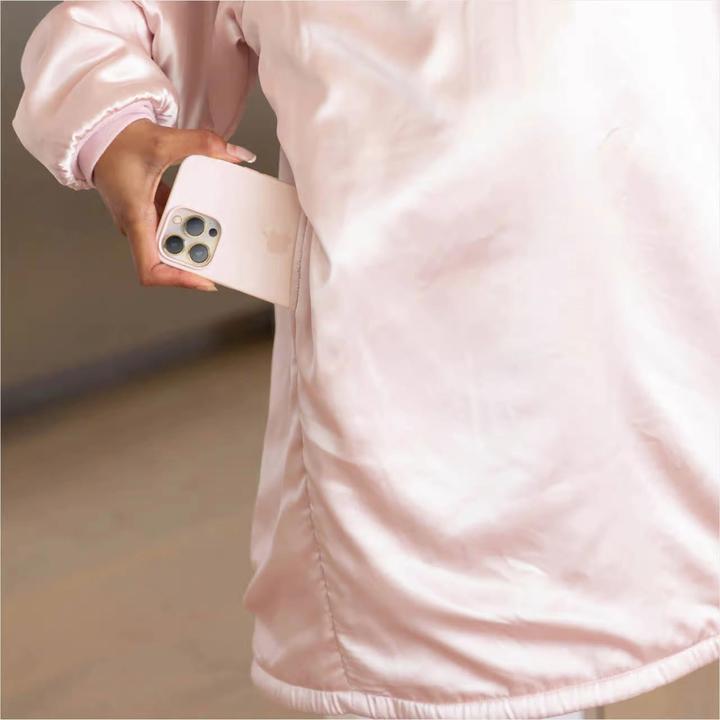 Produktbild Kitsch Satinhoodie Glazey Blush (One Size)