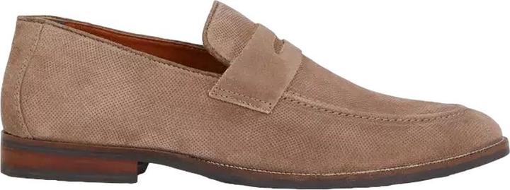 Debenhams Mens Perforated Suede Penny Loafers (45.5)