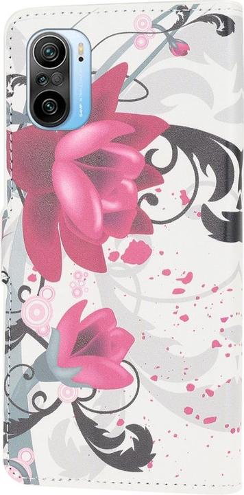Produktbild Cover-Discount Xiaomi Poco F3 - Leder Hülle Lotus Blüte (Xiaomi Mi 11i, Xiaomi Poco F3)