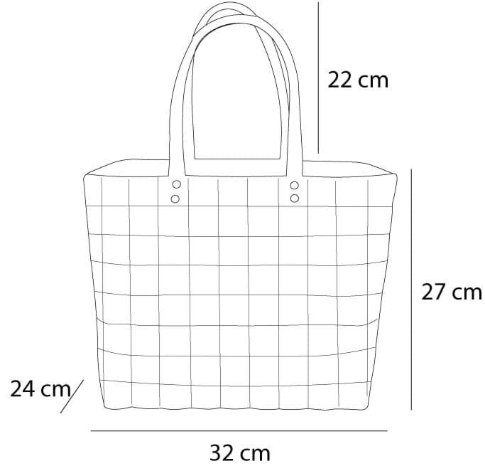 Actual product image Normani Wicker/shopping basket with inner pocket