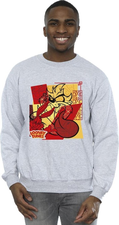 Image du produit Looney Tunes - Sweat TAZ BUGS RABBIT NEW YEAR - Homme (M)