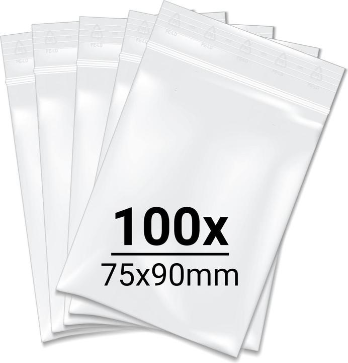Tercura 100x Minigrip Beutel 75x90mm