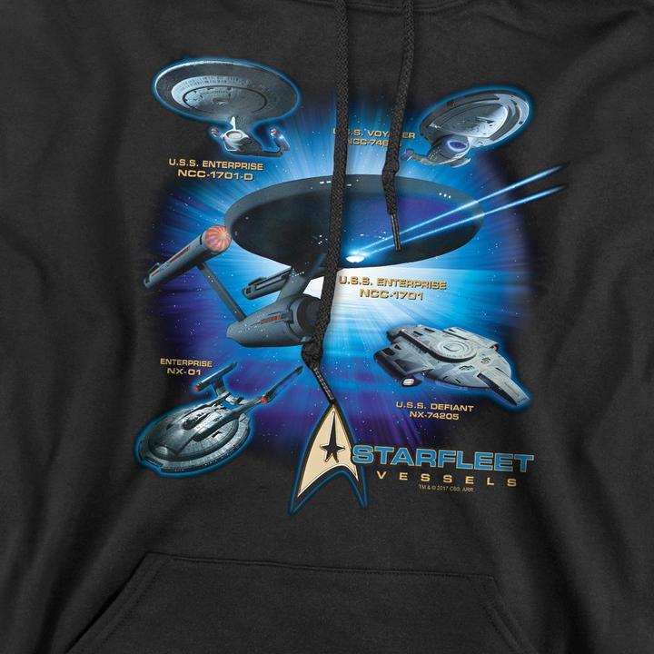 Produktbild Starfleet Vessels Kapuzenpullover (XXL)