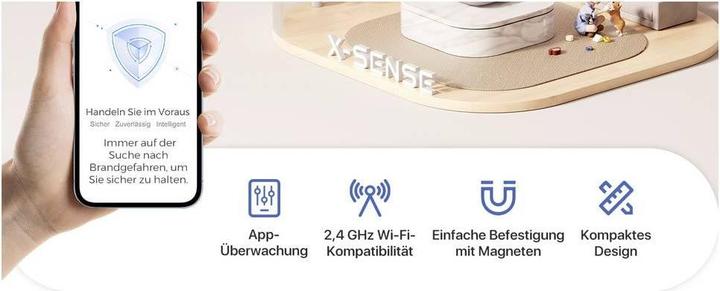 Productafbeelding X-Sense XS0D-MR61 6 1 RF-Rauchmelder-Set mit Gateway