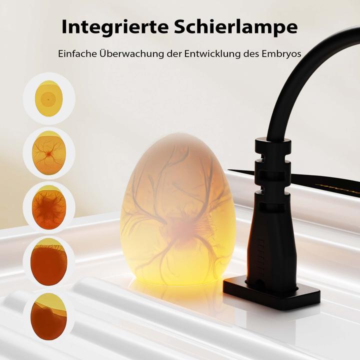Image du produit Wiltec Fudajo Vollautomatischer Flächenbrüter Brutmaschine 64 Eier Inkubator Hühner