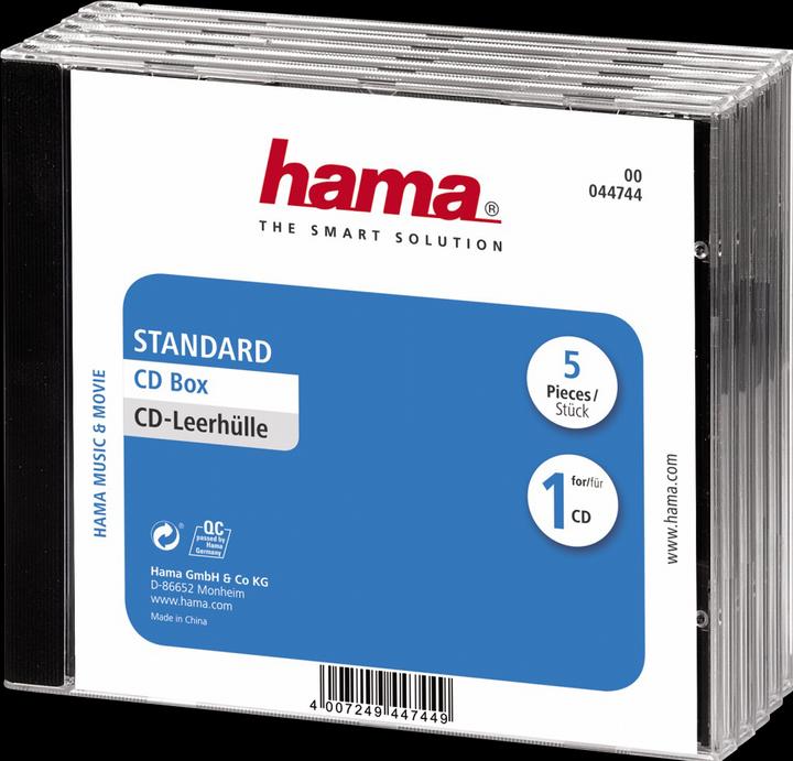 Hama 1x5 Boîte à CD boîtier à bijoux