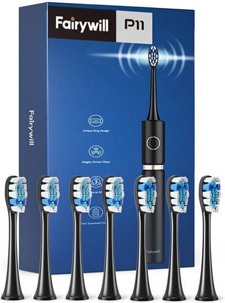 Actual product image Fairywill Sonic toothbrush with head set and case FW-P11