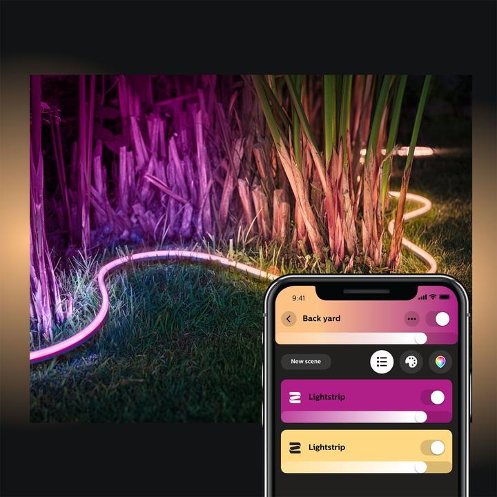 Produktbild Philips Hue LED Stripe Lightstrip Outdoor (DE Stecker) (Mehrfarbig, 200 cm, Outdoor)