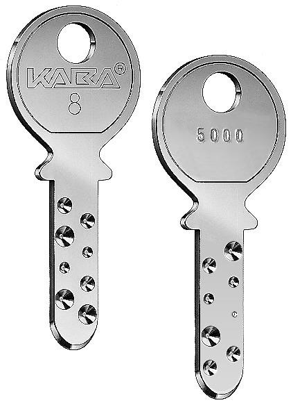 Kaba DUPLIKAT Zylinderschlüssel 8 5000