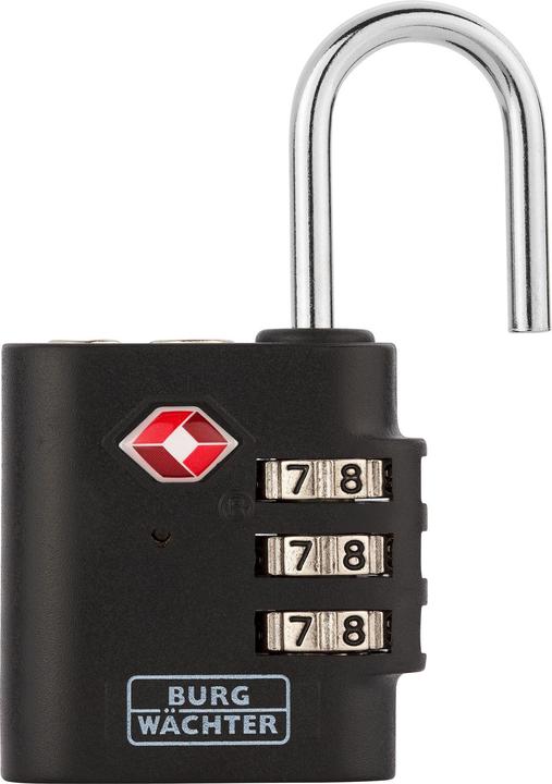 Produktbild Burg Wächter Zahlen-Vorhangschloss TSA 77 30 SB