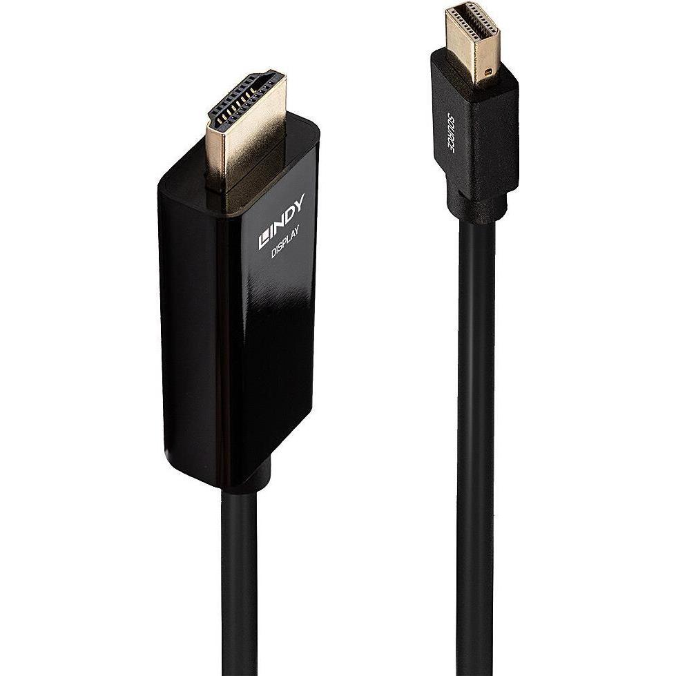 Lindy Mini DisplayPort — HDMI (Typ A) (1 m, DisplayPort, HDMI), Video Kabel