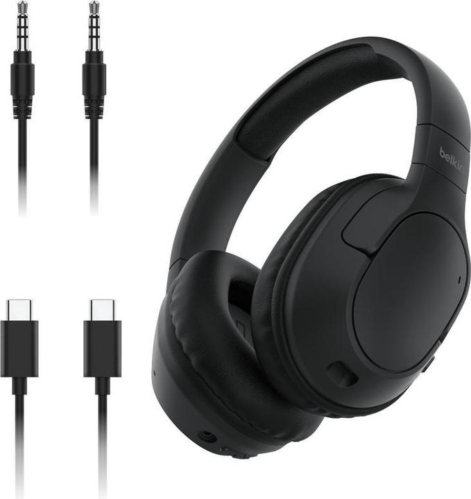 Actual product image Belkin SoundForm Surround on-ear headphones (NC, 60 h, Cable, Wireless)